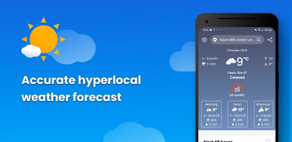 Weather&Rain: Weather Forecast Header - AppWisp.com Weather&Rain: Weather Forecast Header - AppWisp.com
