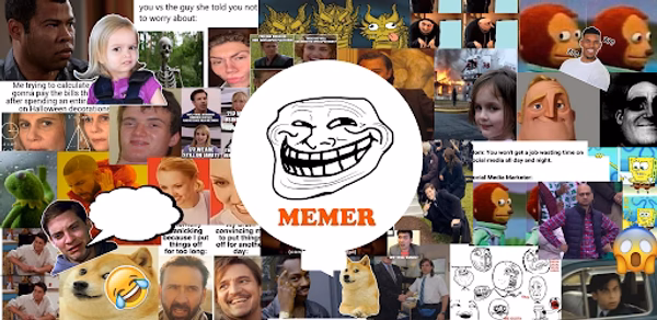 Memer - Memes creating app Header - AppWisp.com Memer - Memes creating app Header - AppWisp.com