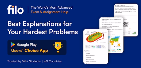 Filo : Exam & Homework Help Header - AppWisp.com Filo : Exam & Homework Help Header - AppWisp.com