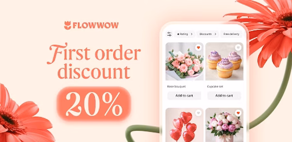 Flowwow: Flowers & Gifts Header - AppWisp.com Flowwow: Flowers & Gifts Header - AppWisp.com