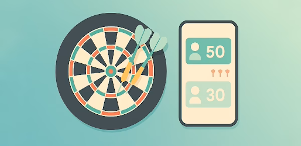 Darts Counter: Scoreboard Header - AppWisp.com Darts Counter: Scoreboard Header - AppWisp.com