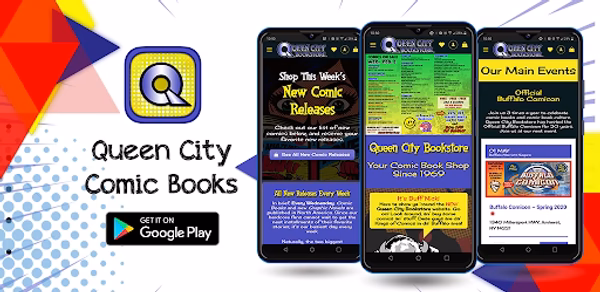 Queen City Comic Bookstore Header - AppWisp.com Queen City Comic Bookstore Header - AppWisp.com