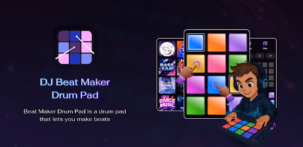 DJ Beat Maker : Drum Pad Header - AppWisp.com DJ Beat Maker : Drum Pad Header - AppWisp.com