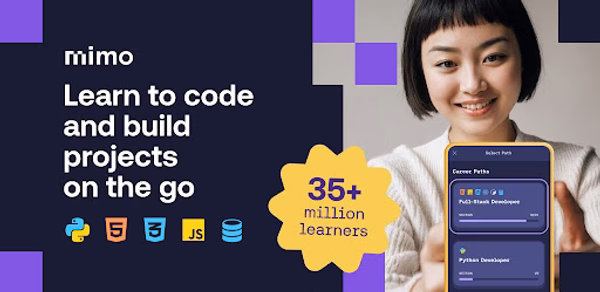 Mimo: Learn Coding/Programming Header - AppWisp.com Mimo: Learn Coding/Programming Header - AppWisp.com